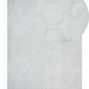 Faux Rabbit Fur Rug 160 x 230 cm Light Grey GHARO