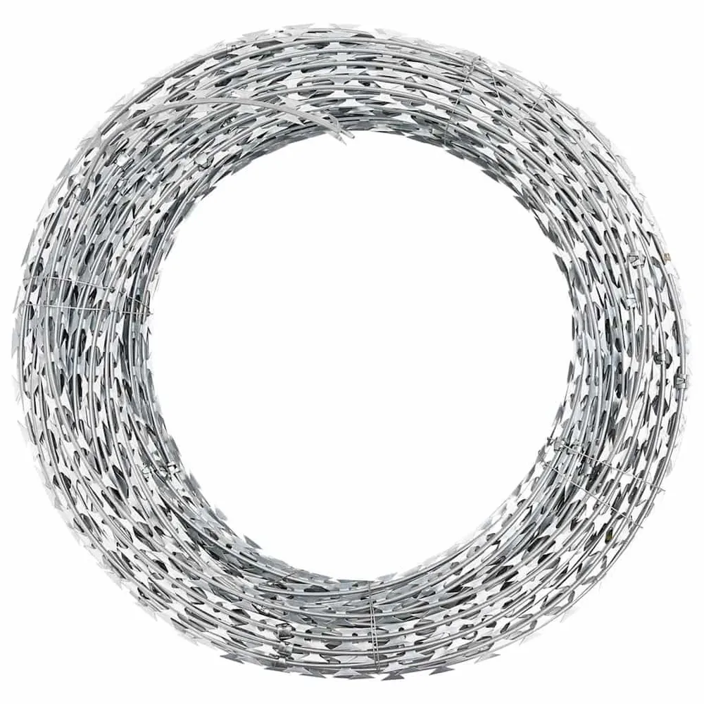 Espátula de Massa Rolo de arame farpado BTO-22 Concertina ço galvanizado 60 m