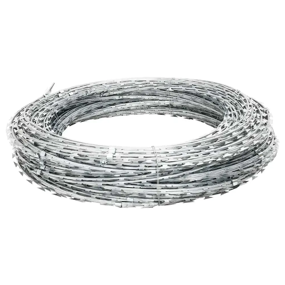 Espátula de Massa Rolo de arame farpado BTO-22 Concertina ço galvanizado 60 m