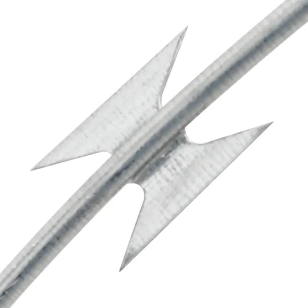 Espátula de Massa Rolo de arame farpado BTO-22 Concertina ço galvanizado 60 m