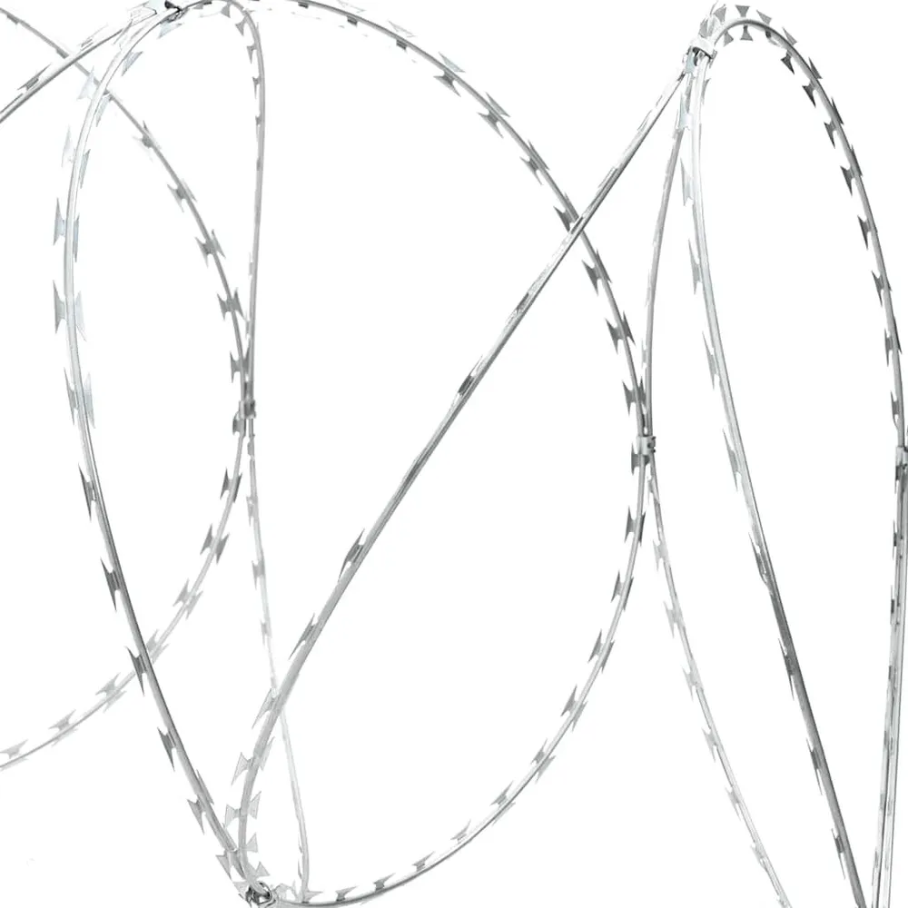 Espátula de Massa Rolo de arame farpado BTO-22 Concertina ço galvanizado 60 m