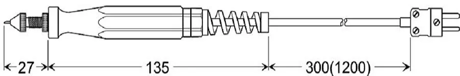 Sensor de pneu Greisinger GRF 200 tipo K, -50 - +200 °C, 604663