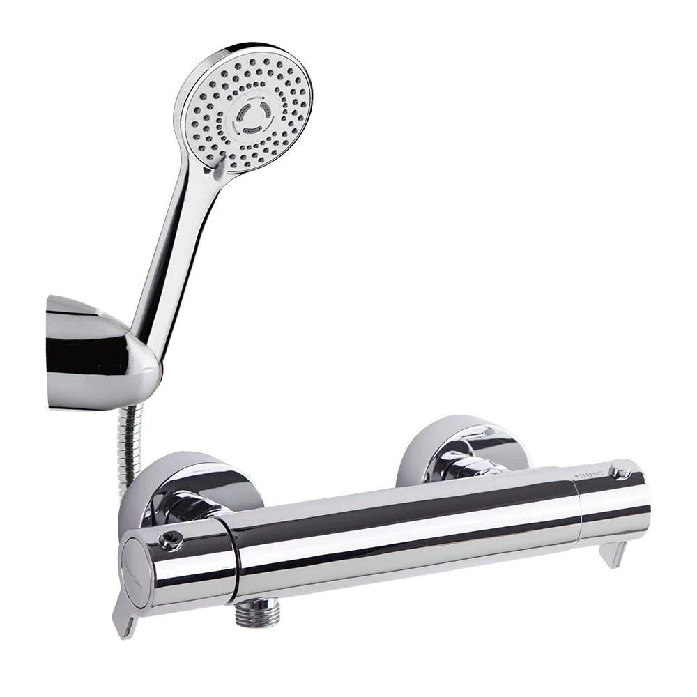 Ramon Soler - Grifo de duche termostático Blautherm com conjunto de duche BT cromo