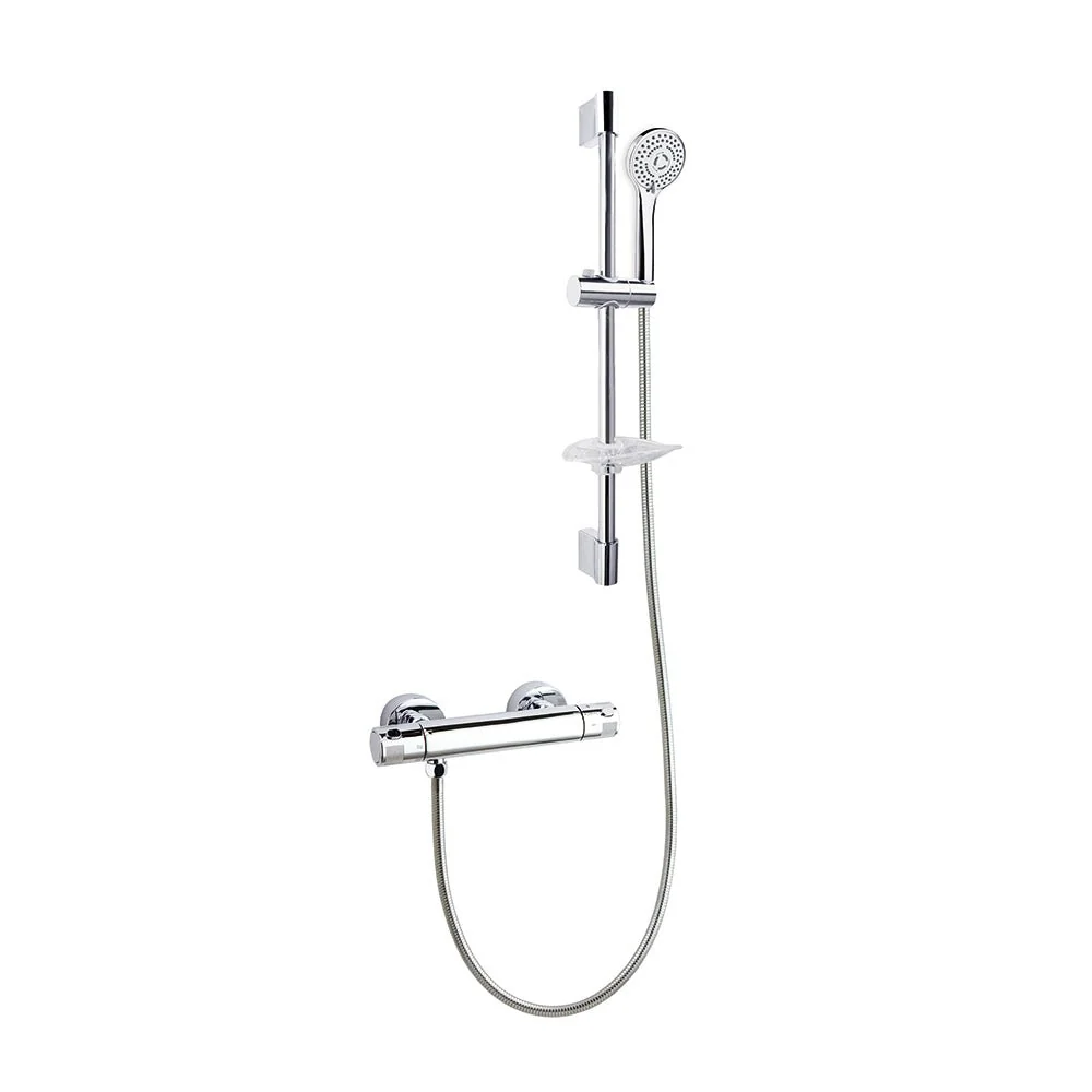 Ramon Soler - Grifo de duche termostático Termotech com conjunto de duche cromado
