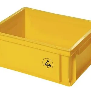 Caixas de armazenamento Bedrunka+Hirth IDP-STAT® - condutivas, amarelas, dimensões em mm (LxPxA): 300 x 400 x 120, E5311.Y.10