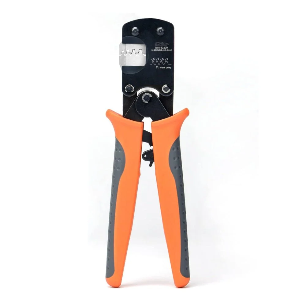 Ferramenta de crimpagem de pinos de microconectores IWS-3220M, 0,03-0,52 mm², 32-20 AWG, crimpador de catraca para D-Sub,...