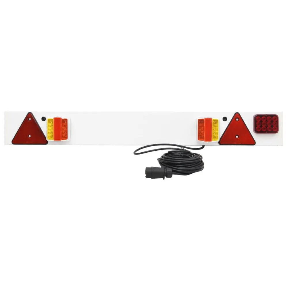 Farolim de reboque 115x6x14 cm 12 V lâmpada LED vermelho