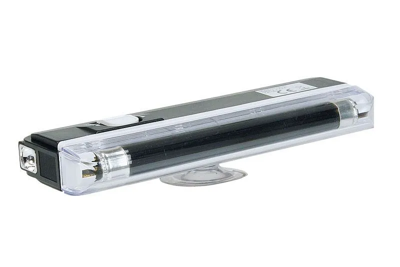 Luz de bateria UV ProGlass 4W e lanterna (requer 4 pilhas AA de 1,5V), UVB-150T