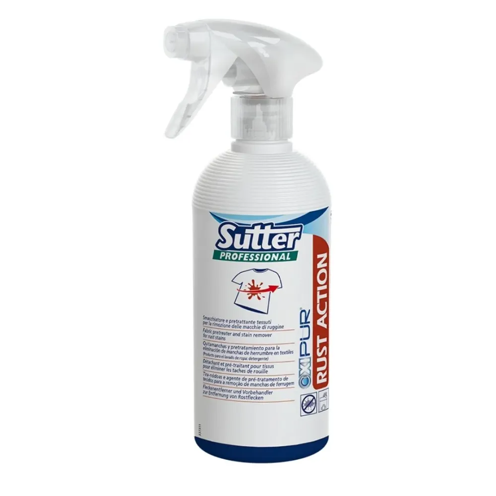 Sutter Rust Action - Tira-Nódoas Líquido de Pré-Tratamento para Remoção de Manchas de Ferrugem em Tecidos Fórmula sem Cheiro