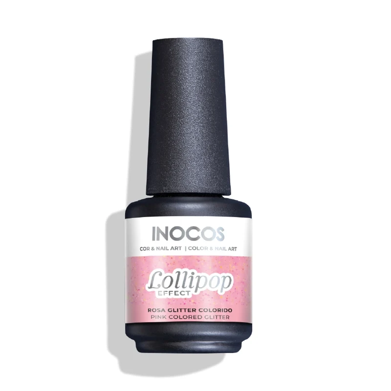 Verniz Gel Inocos Efeito Lollipop Rosa 15ml para Painéis e Plásticos