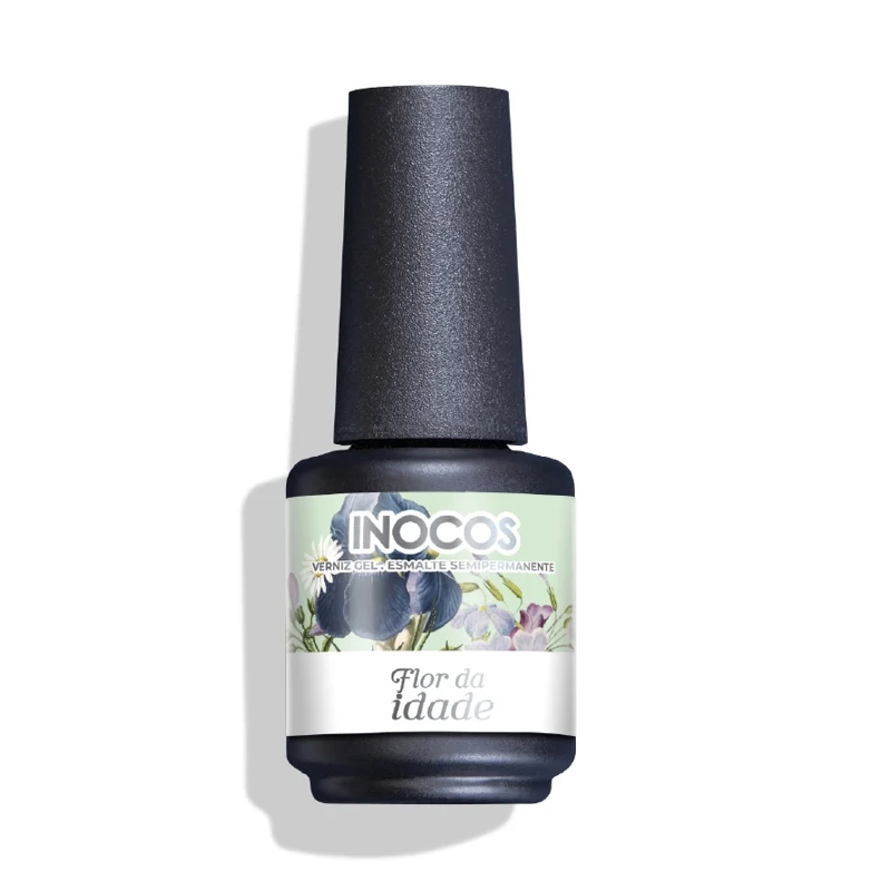 Verniz Gel Inocos Flor Da Idade 15ml com Aplicador Incluso