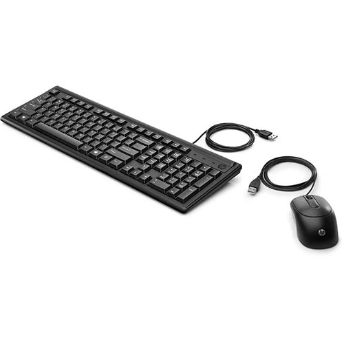 Teclado PT + Rato HP com Fios 160 - Preto (Inclui Extrator)