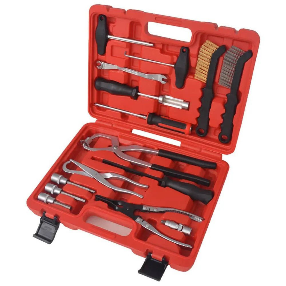 Kit de ferramentas de montagem e manutenção de travões 15 pcs para Emergências