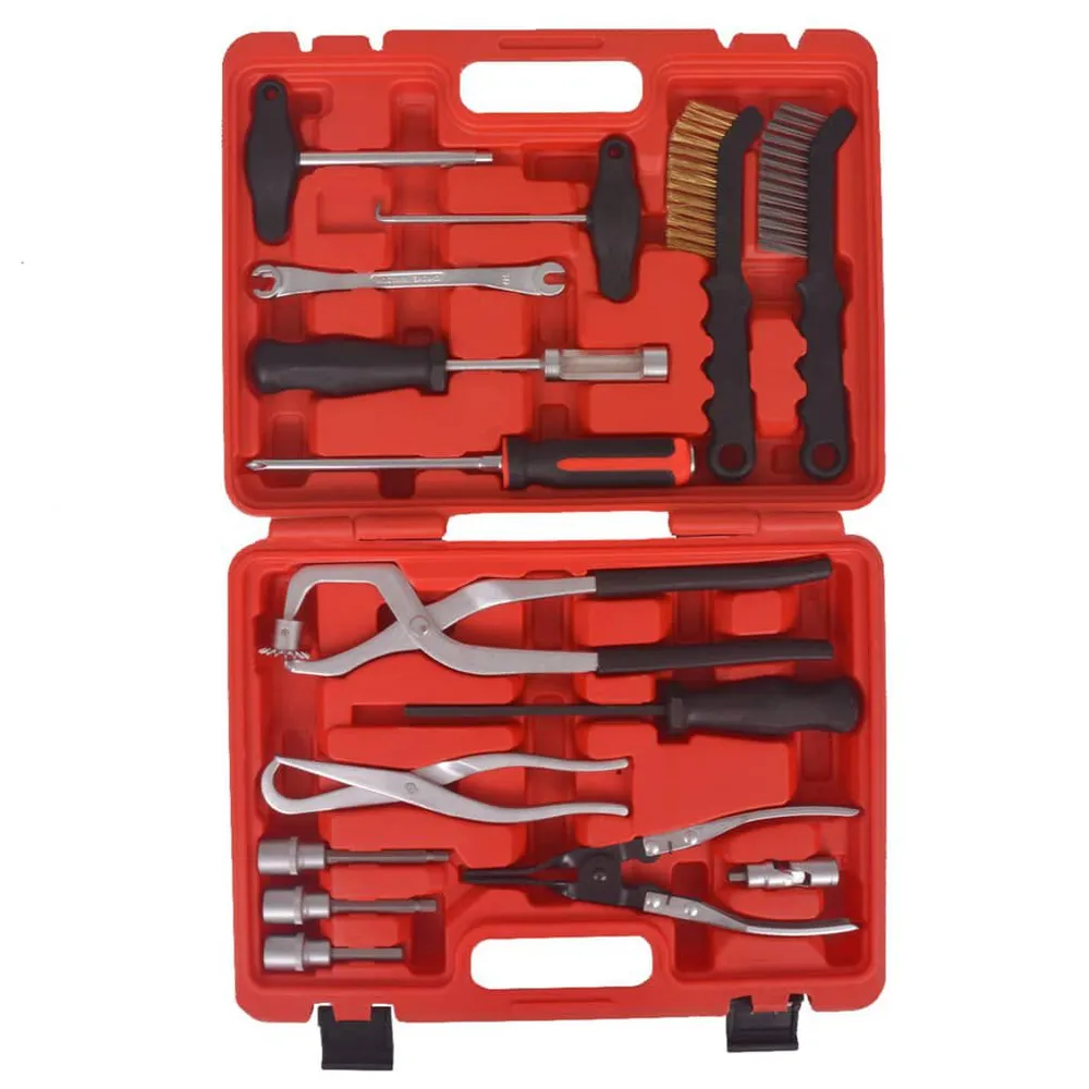 Kit de ferramentas de montagem e manutenção de travões 15 pcs para Emergências