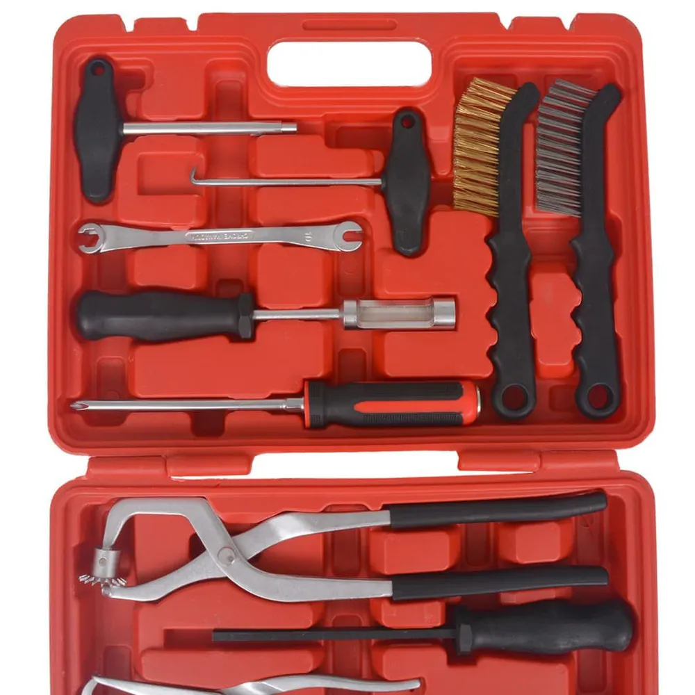 Kit de ferramentas de montagem e manutenção de travões 15 pcs para Emergências