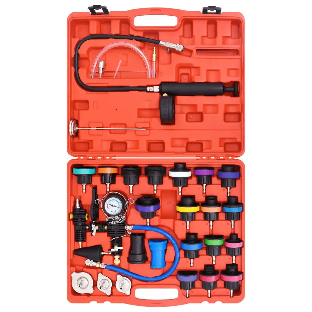 Kit de Recuperação Kit teste pressão do radiador 28 pcs