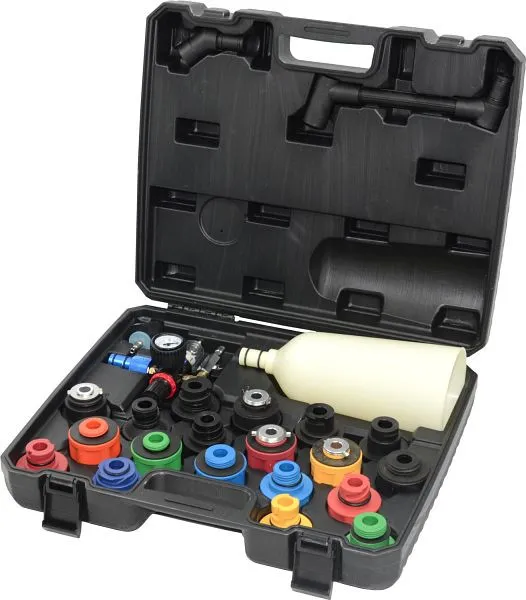 Conjunto de funil de enchimento de óleo KS Tools MASTER com braço angular giratório, 24 peças, 150.9130