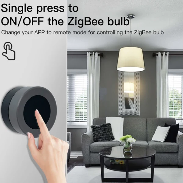 Interruptor Dimmer Virtual Rotativo - Zigbee - Smart Knob - Tuya / Smartlife
