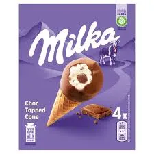 Cornetos Choc Tropped 4x Milka