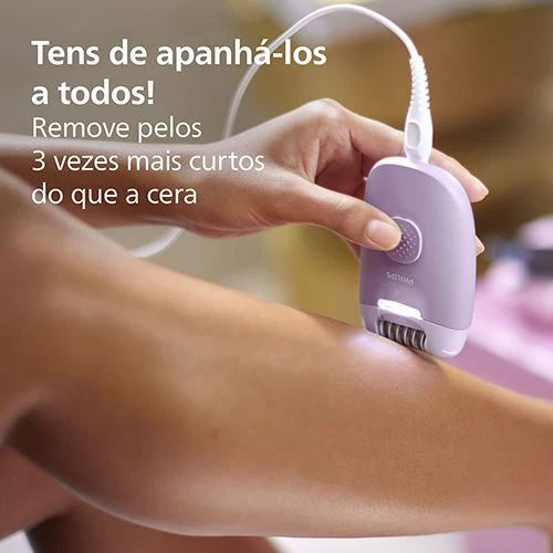 Depiladora com Cabo de Arranque Philips BRE257/00 Series 4000 - Lilás