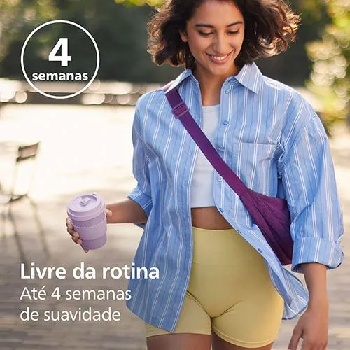 Depiladora com Cabo de Arranque Philips BRE257/00 Series 4000 - Lilás