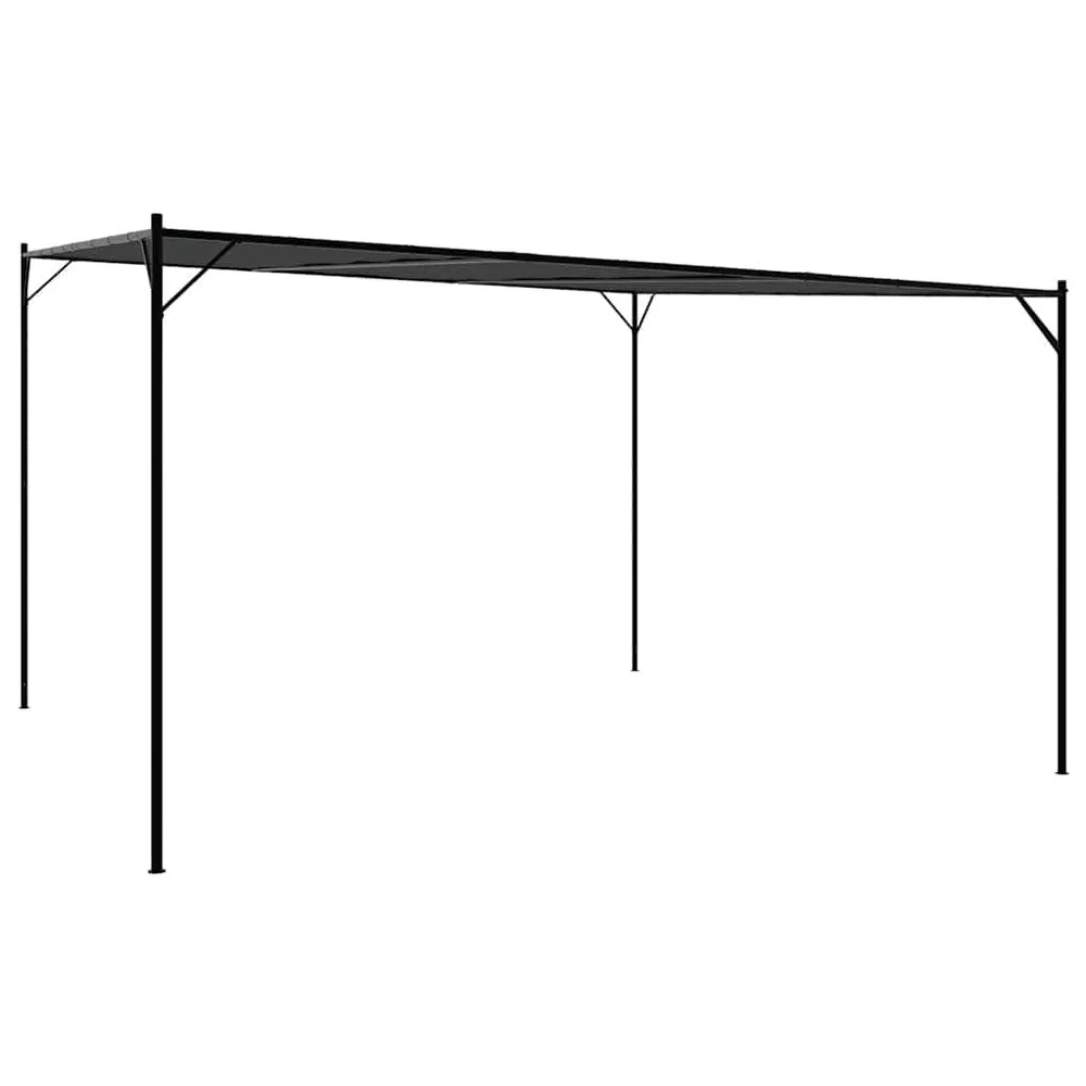 Gazebo 4x4 m 180 g/m² tecido e ço antracite