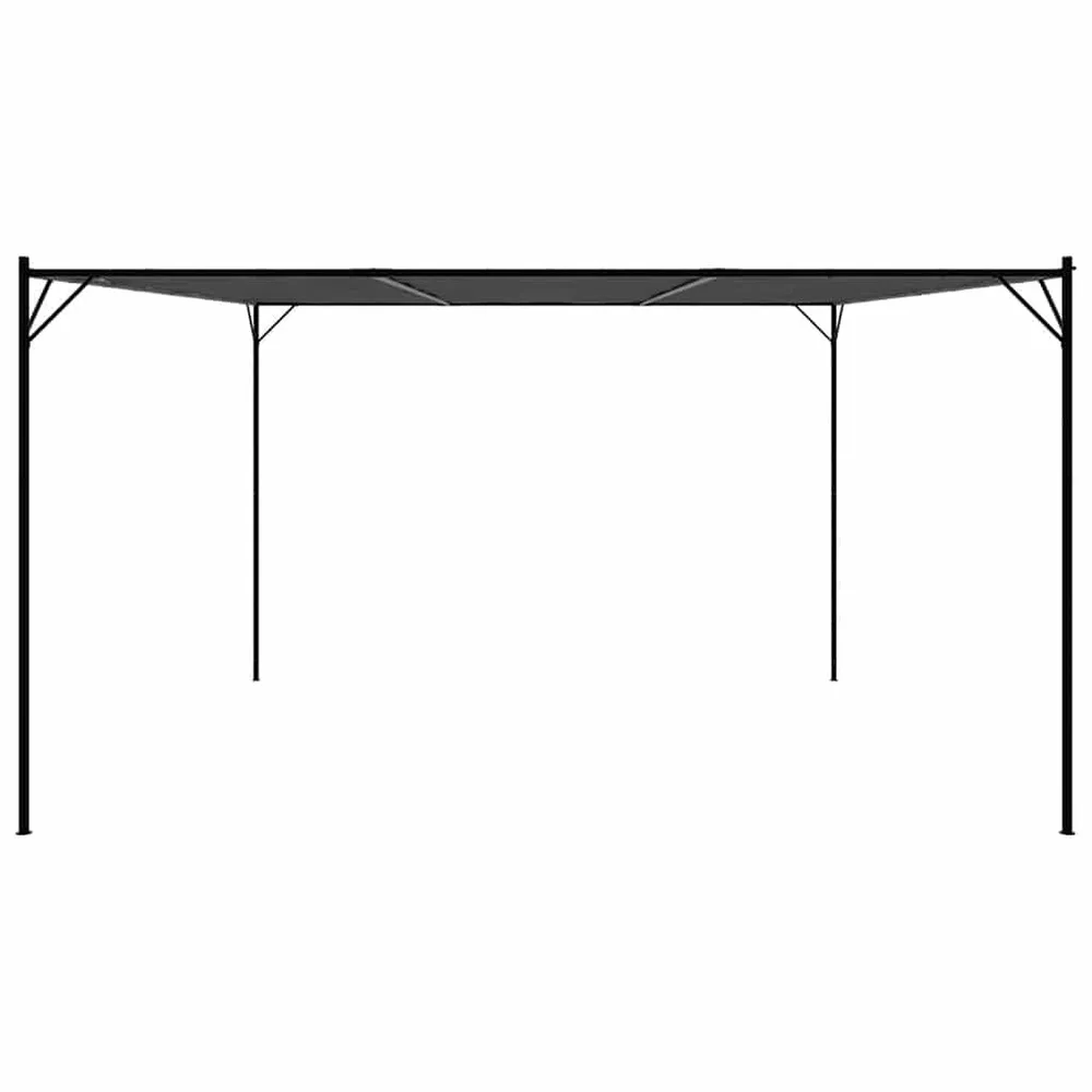 Gazebo 4x4 m 180 g/m² tecido e ço antracite