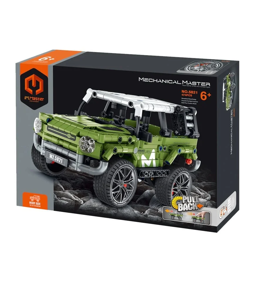 Green 4x4, 474-piece car
