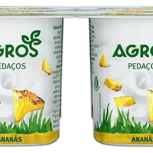 Iogurtes pedaços Ananas Agros 4x
