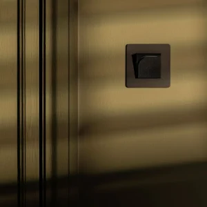 Kew Interruptor de cartão de hotel individual - Acobreado | Preto