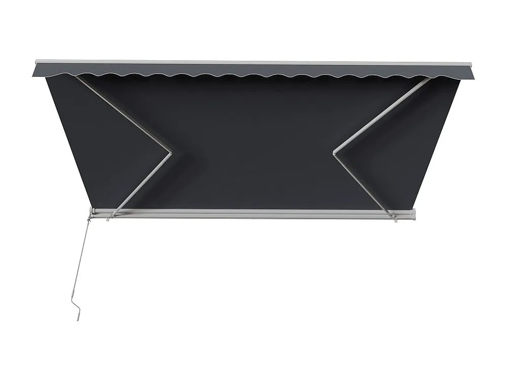 Toldo retrátil motorizado com semicaixa 4 x 3 m antracite COFANA