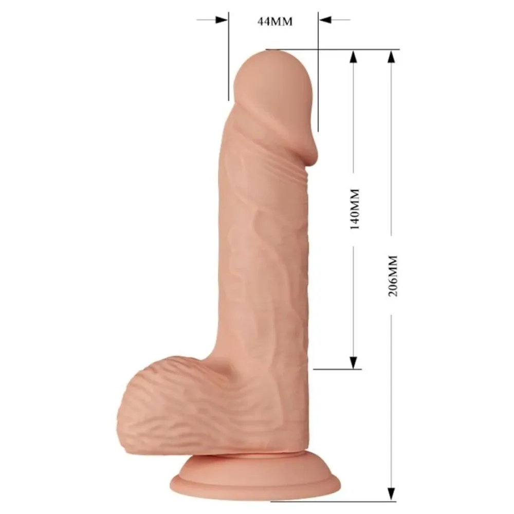 Vibrador Beautiful Catoblepas 20.6cm, Vibração Regulável e Ventosa, até Ø4.4cm