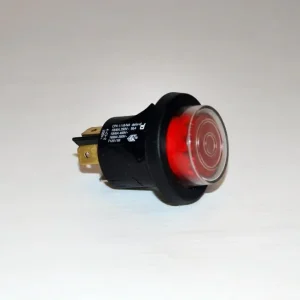Interruttore bipolare luminoso tondo rosso 16a 250v vaporetto 1500 Polti
