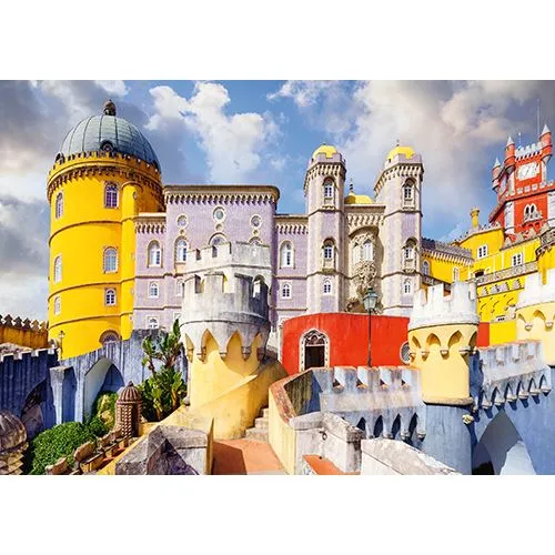Kit de Suspensão Completo Puzzle Beautiful Castles: Palácio da Pena - 1000 Peças - Ravensburger