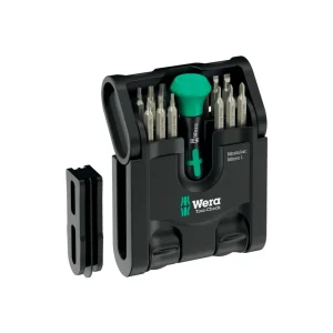 Tool-Check Modular Micro 1 Conjunto compacto de 21 peças com porta-pontas Kraftform Wera 049002