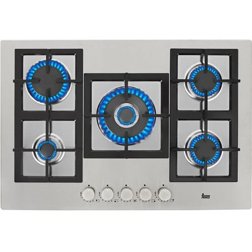 Placa Gás Teka EFX 70 5G AI AL DR CI | 75 cm | 5 Zonas | ço inoxidável