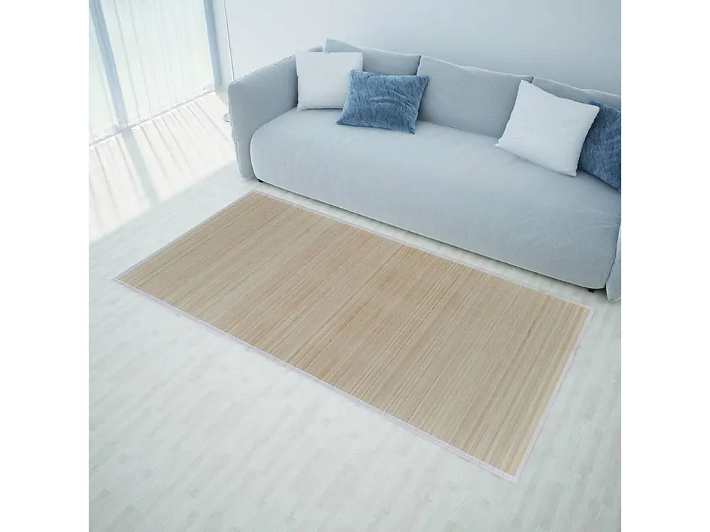 Tapetes retangulares de bambu espontâneo 2 peças 120x180 cm