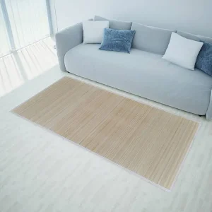 Tapetes retangulares de bambu espontâneo 2 peças 120x180 cm