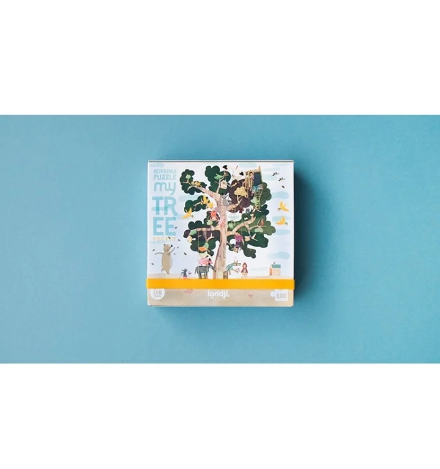 Pocket My Tree, 100-piece de duas faces silhouette puzzle