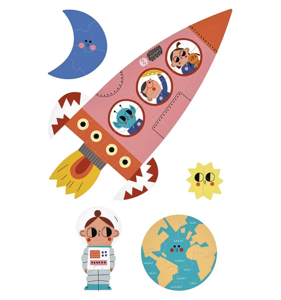 Valentina Space, 10-piece evolutionary puzzle com Certificado de Conformidade