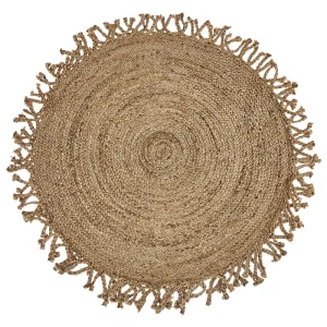 Amortecedor Dianteiro Tapete redondo de juta creme ⌀ 120 cm ZONGULDAK