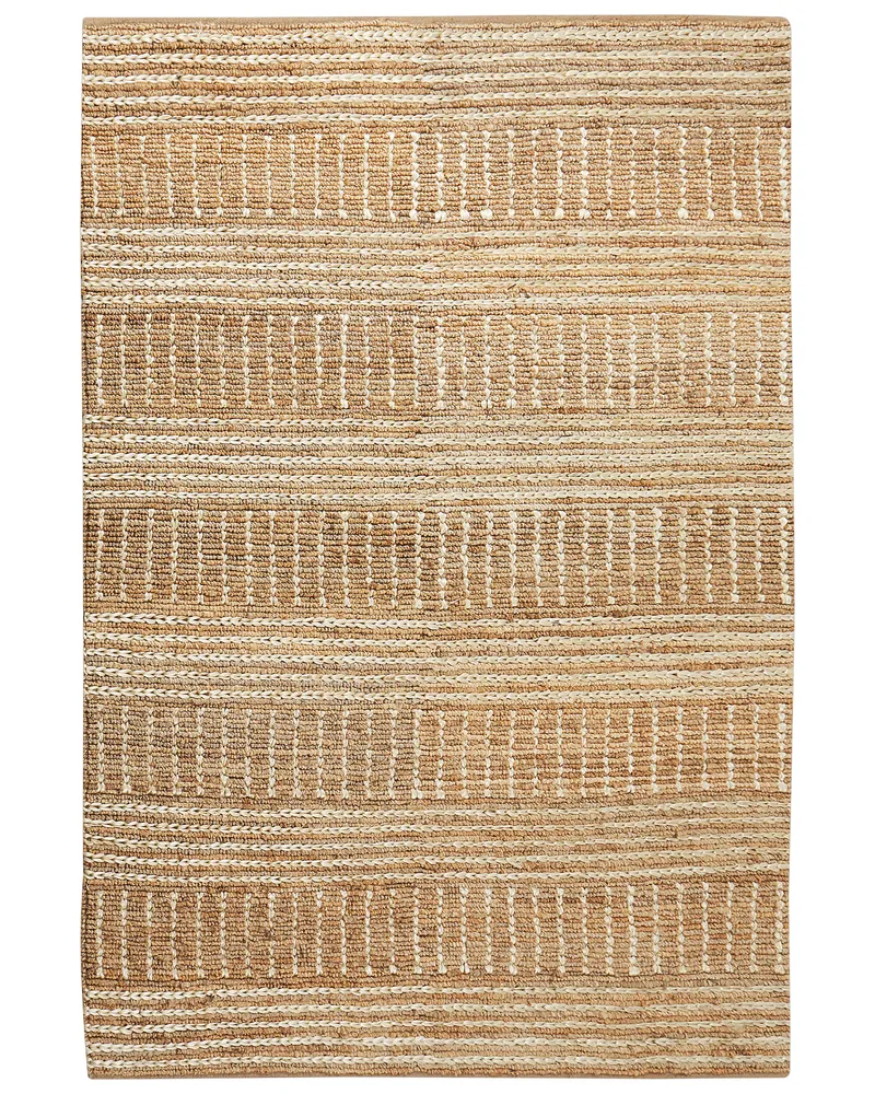 Bucha de Suspensão Tapete em juta creme 200 x 300 cm KAMBERLI
