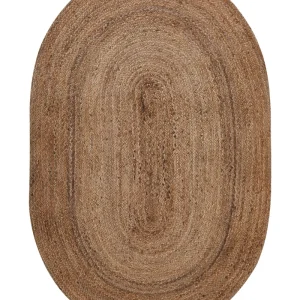 Coxim do Motor Tapete de juta creme 100 x 150 cm DEMIRCI
