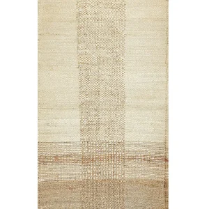 Terminal de Direção Tapete em juta creme 80 x 150 cm HAMZALAR