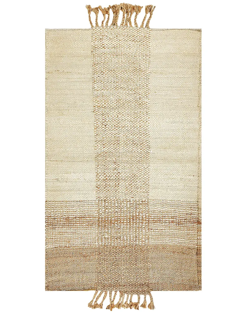 Terminal de Direção Tapete em juta creme 80 x 150 cm HAMZALAR