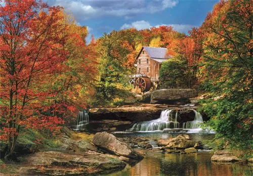 Puzzle High Quality Collection: Glade Creek Grist Mill - 2000 Peças - Clementoni