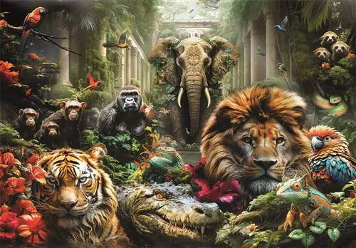 Puzzle High Quality Collection: Mystic Jungle - 1000 Peças - Clementoni