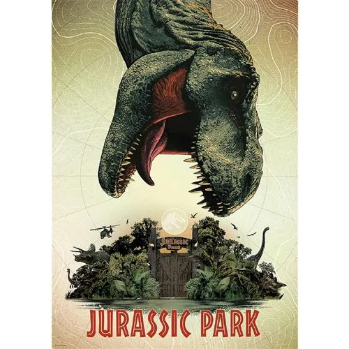 Puzzle Jurassic Park: Movies Posters - 1000 Peças - Trefl