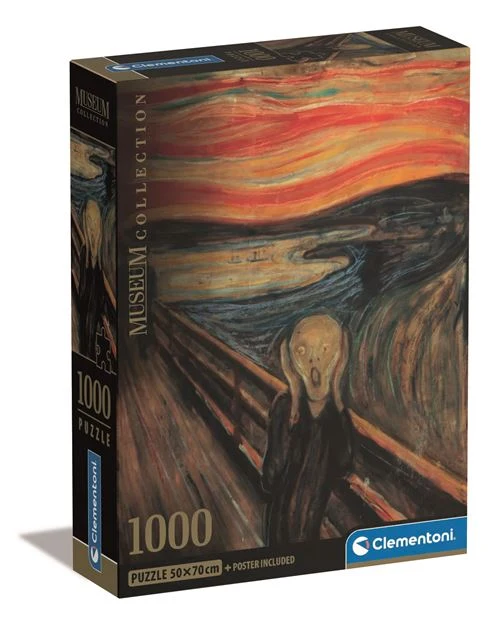Puzzle Prático Museum Collection: L'Urlo Di Munch - 1000 Peças - Clementoni