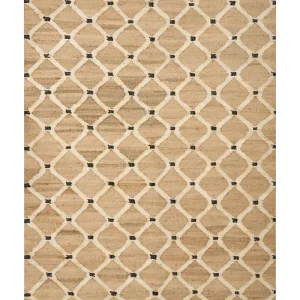 Tapete em juta creme 160 x 230 cm KALEKOY